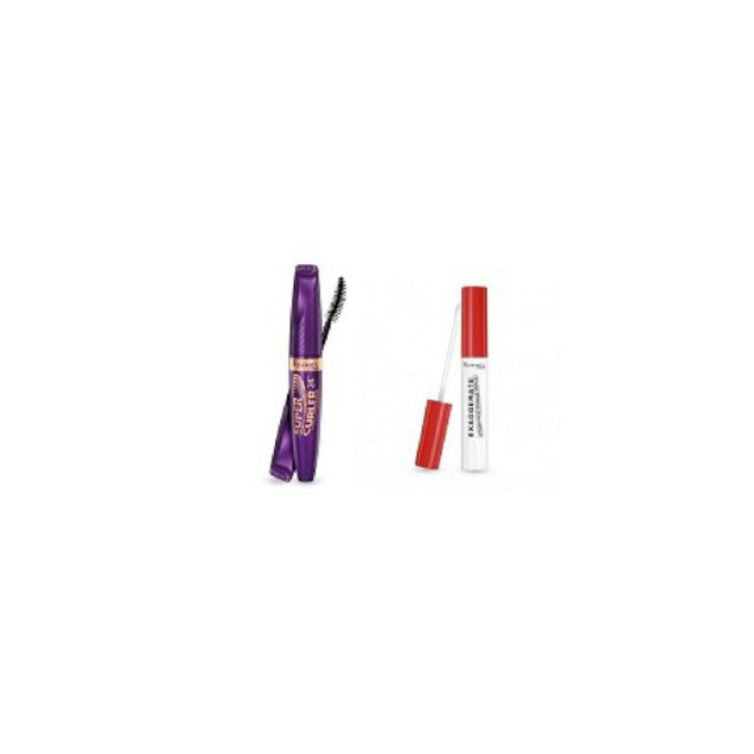 RIMMEL MASCARA SUPER CURLER 24H + EXAGGERATE PRIMER OCCHI
