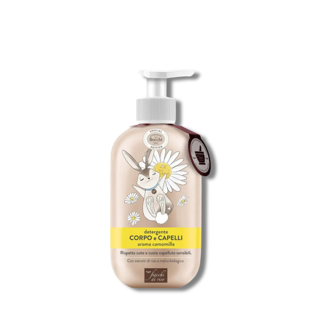 FIOCCHI DI RISO DETERGENTE CORPO E CAPELLI CAMOMILLA 400ML