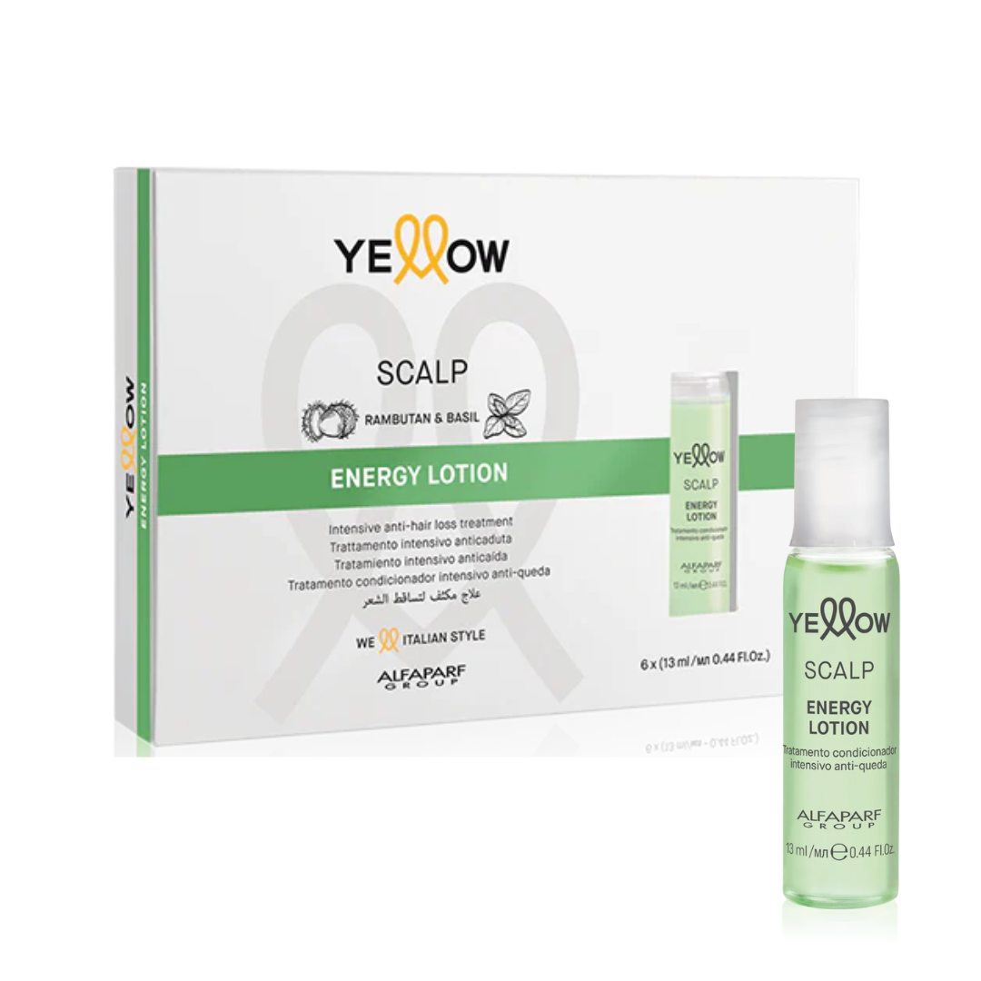 YELLOW PROFESSIONAL SCALP - ENERGY LOTION 6x13ML