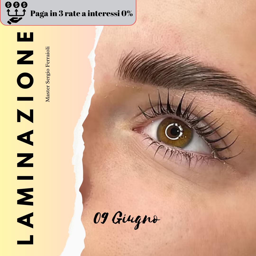 Corso Laminazione Ciglia & Sopracciglia – 09 Giugno
